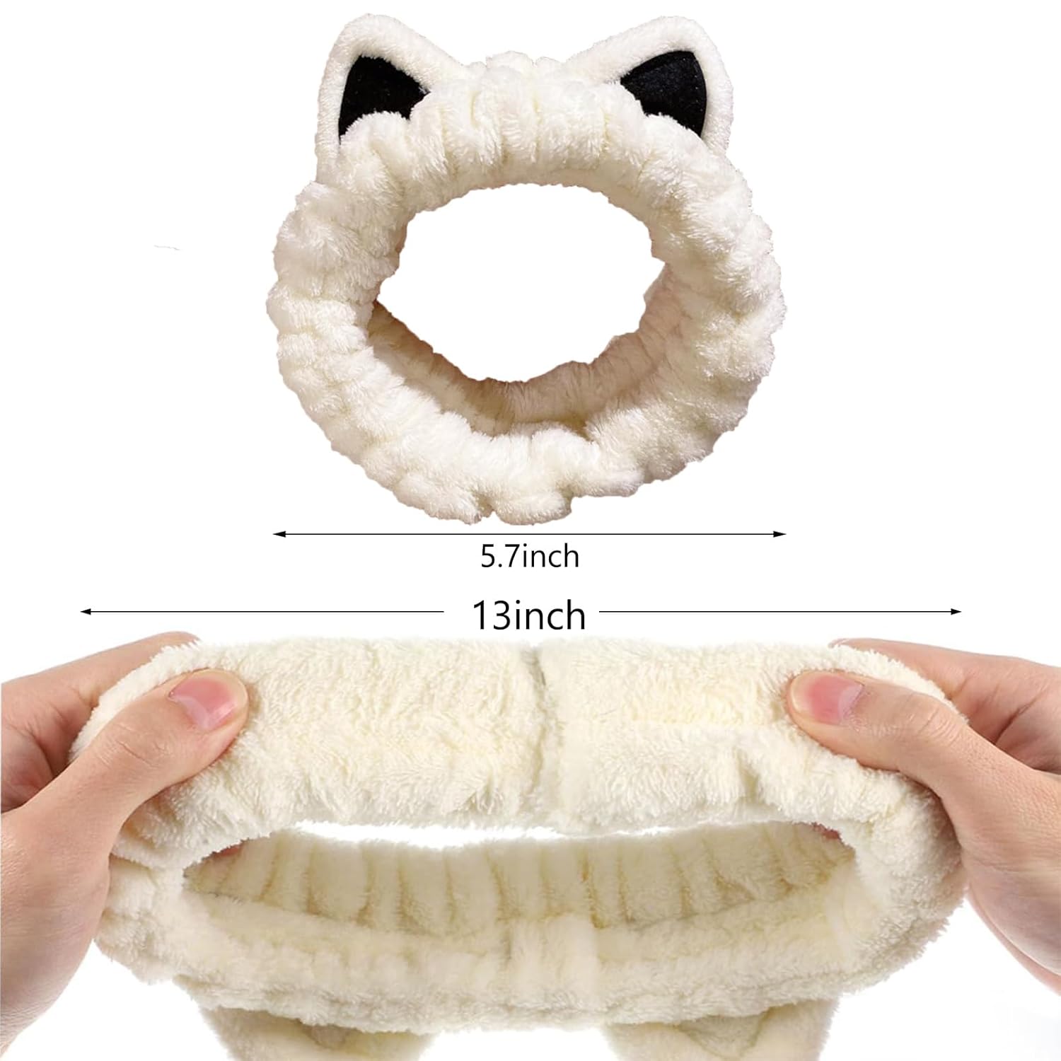 Chic Cat Ear Spa Headbands