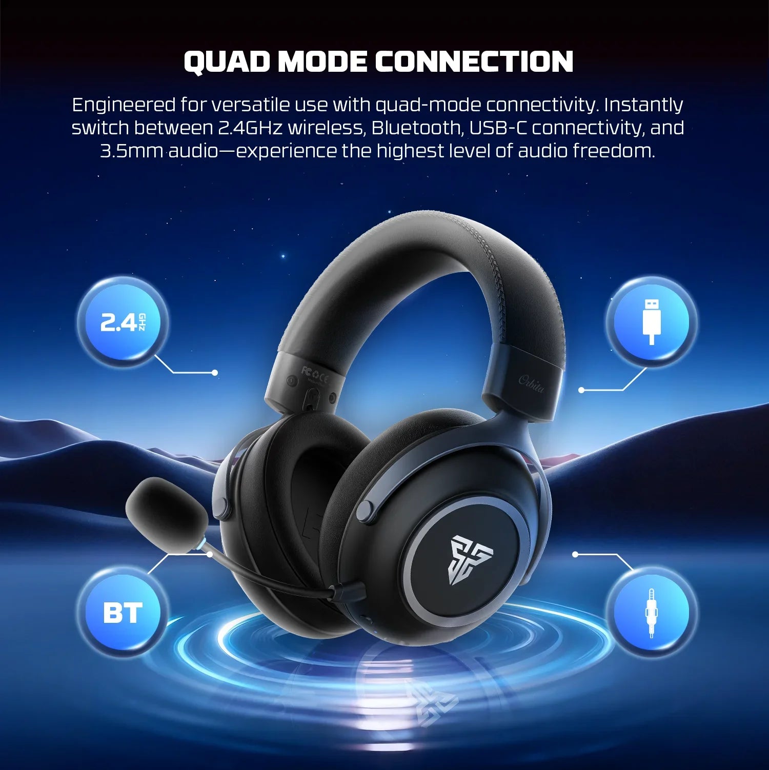 FANTECH Quad Mode Gaming Headset